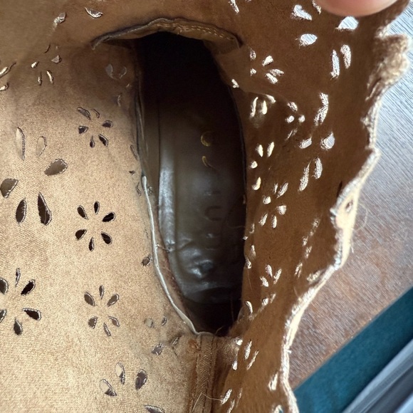 Unisa Brown Floral Ankle Booties - Picture 5 of 7